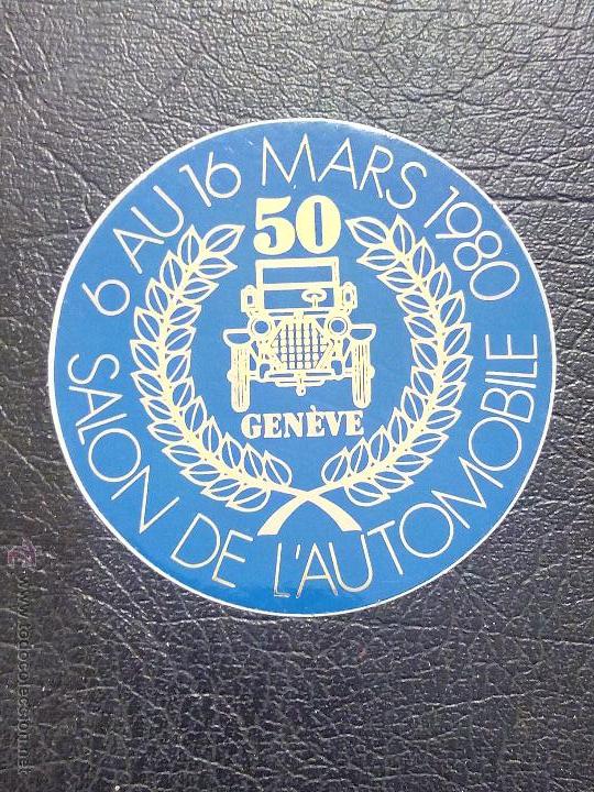 Pegatinas de colecci&oacute;n: PEGATINA 50 ANIVERSARIO DEL SAL&Oacute;N DEL AUTOM&Oacute;VIL DE GINEBRA - MARZO 1980.