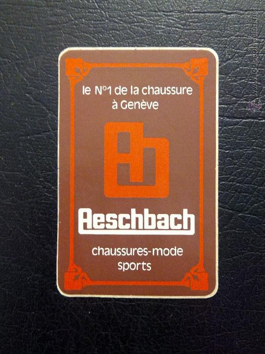 Pegatinas de colecci&oacute;n: PEGATINA AESCHBACH - LA N&ordm; 1 DEL CALZADO DE GINEBRA - SUIZA.
