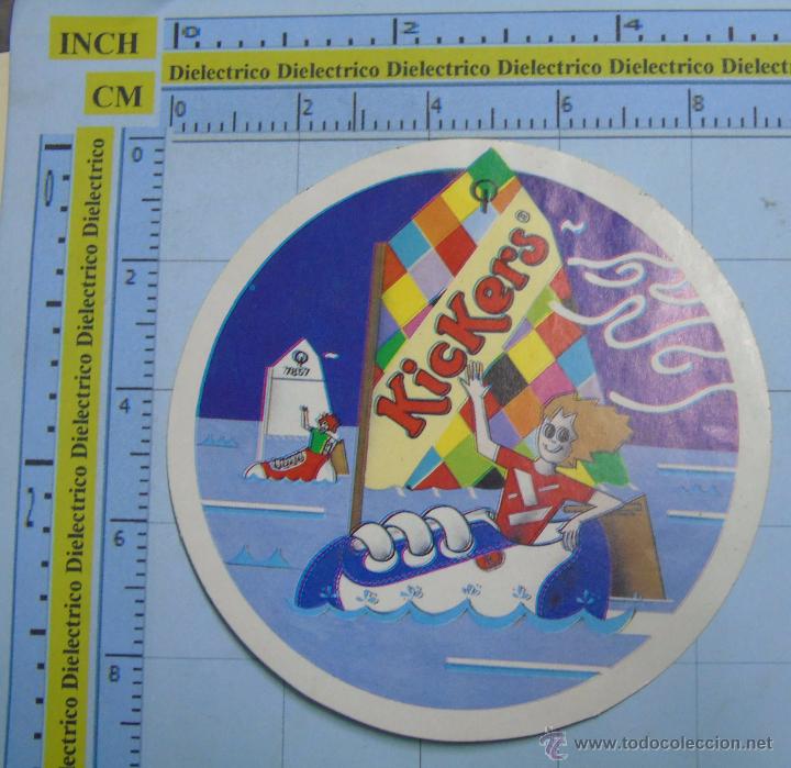 Autocolantes de cole&ccedil;&atilde;o: PEGATINA DE MARCAS DE ROPA. ZAPATILLAS KICKERS. A&Ntilde;OS 80