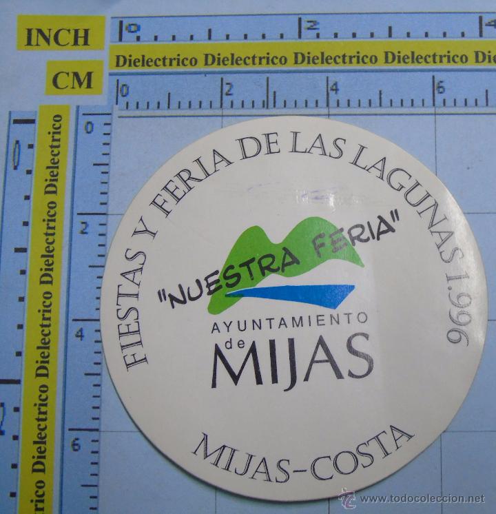 Sammlung von Aufklebern: PEGATINA DE TURISMO. FIESTAS Y FERIA DE LAS LAGUNAS MIJAS 1996