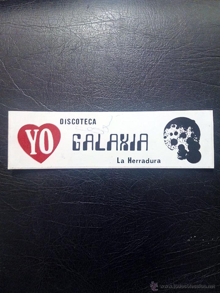 Pegatinas de colecci&oacute;n: PEGATINA DISCOTECA GALAXIA - LA HERRADURA.
