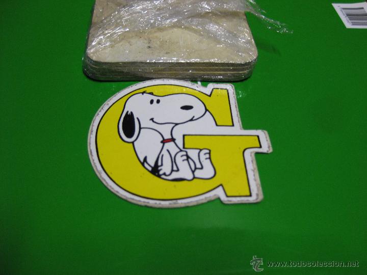 Pegatinas de colecci&oacute;n: Snoopy letra G