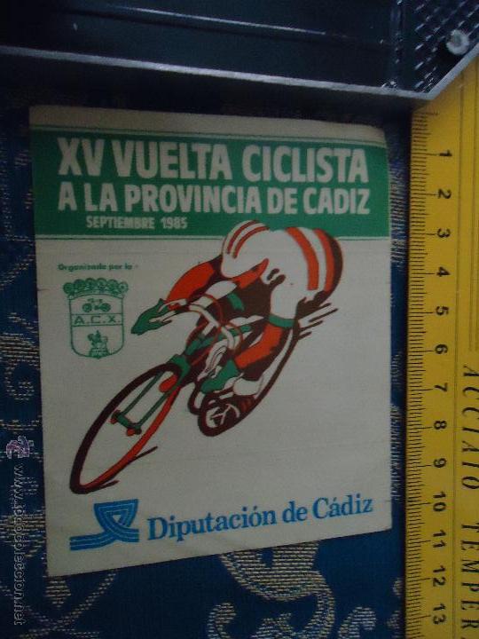 Pegatinas de colecci&oacute;n: ANTIGUA PEGATINA -  CICLISMO - VUELTA CICLISTA A LA PROVINCIA D CADIZ 1985