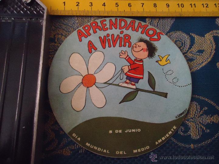 Sammlung von Aufklebern: ANTIGUA PEGATINA - PUBLICITARIA -  ECOLOGISTA DIA MUNDIAL DEL MEDIO AMBIENTE
