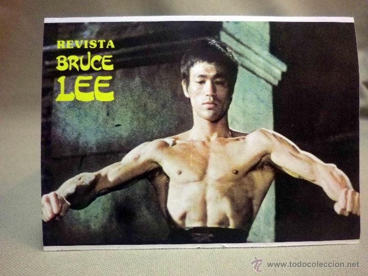 Pegatinas de colecci&oacute;n: ANTIGUA PEGATINA, ADHESIVO, REVISTA BRUCE LEE, 16 x 12 cm.