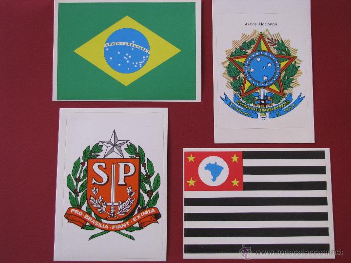 Pegatinas de colecci&oacute;n: 4 PEGATINAS DE BRASIL. A&Ntilde;O 1992 - Foto 1
