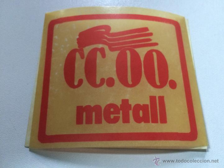 Pegatinas de colecci&oacute;n: ADHESOIVO PEGATINA POLITICA SINDICAL COMISIONES OBRERAS CCOO CATALUNYA METALL.