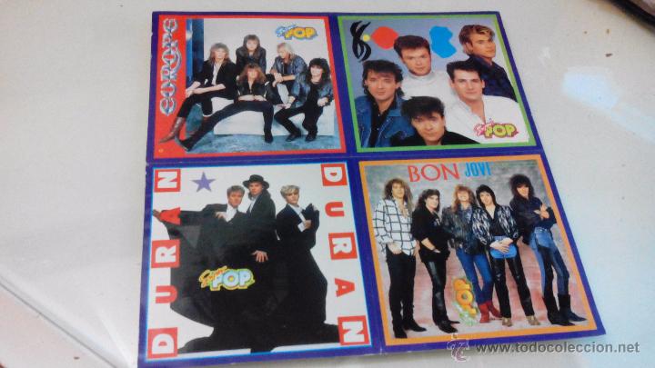 Pegatinas de colecci&oacute;n: SUPER POP - EUROPE - DURAN DURAN - BON JOVI