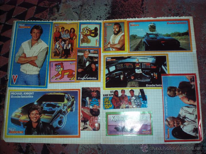 Pegatinas de colecci&oacute;n: lote pegatinas tele indiscreta el equipo a el coche fantastico serie v superpop