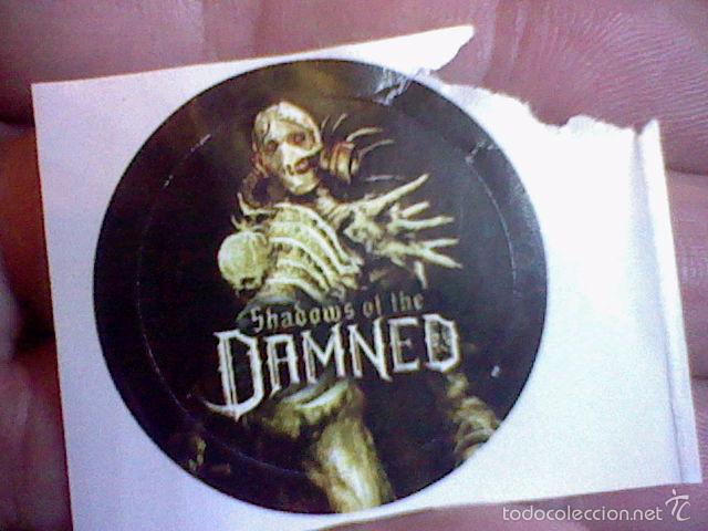 Collection stickers: pegatina 3 cms diametro video juego sin pegar nunca DAMNED