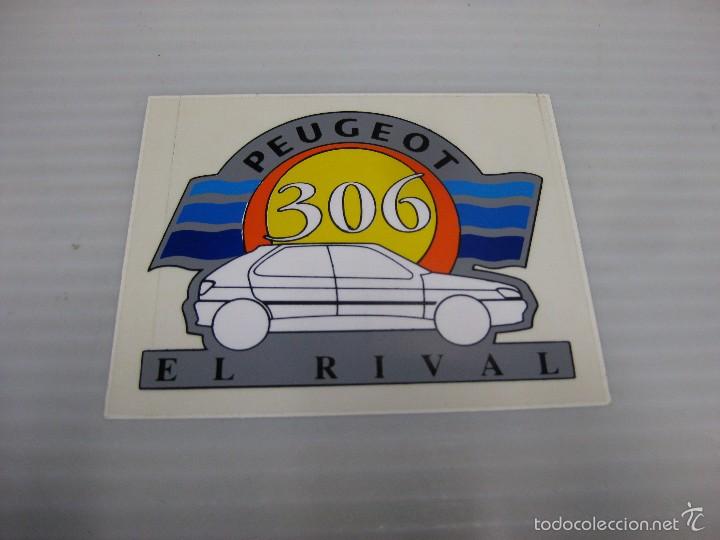 Pegatinas de colecci&oacute;n: PEGATINA PEUGEOT 306,EL RIVAL