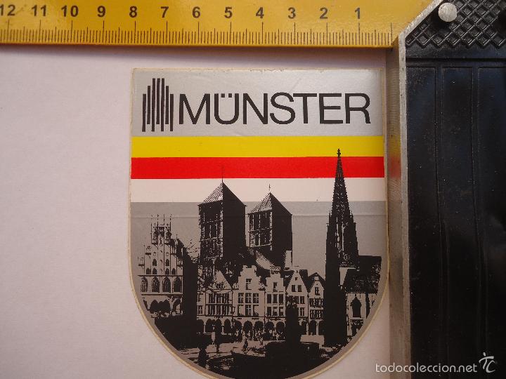Pegatinas de colecci&oacute;n: PEGATINA ANTIGUA - MUNSTER - Foto 1