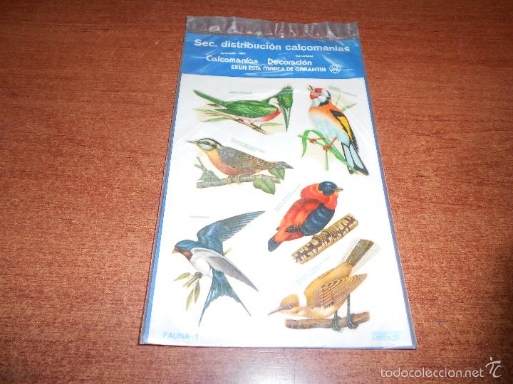 Pegatinas de colecci&oacute;n: ANTIGUAS CALCOMANIAS ORTEGA. FAUNA N&ordm; 1 SIN ESTRENAR DENTRO DEL PL&Aacute;STICO SIN ABRIR