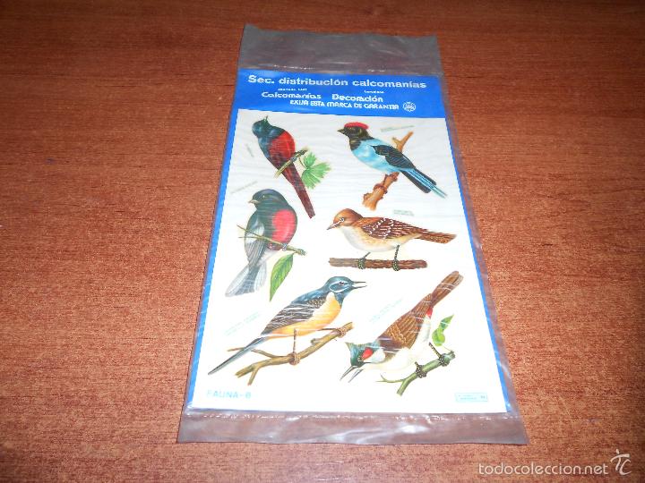 Pegatinas de colecci&oacute;n: ANTIGUAS CALCOMANIAS ORTEGA. FAUNA N&ordm; 8 SIN ESTRENAR DENTRO DEL PL&Aacute;STICO SIN ABRIR