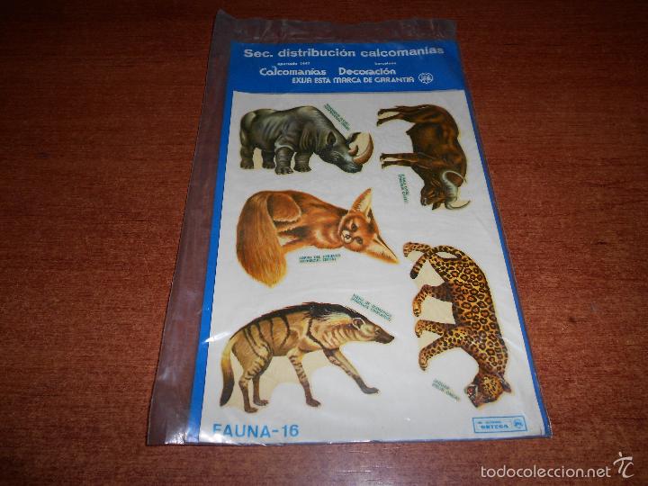 Pegatinas de colecci&oacute;n: ANTIGUAS CALCOMANIAS ORTEGA. FAUNA N&ordm; 16 SIN ESTRENAR DENTRO DEL PL&Aacute;STICO SIN ABRIR