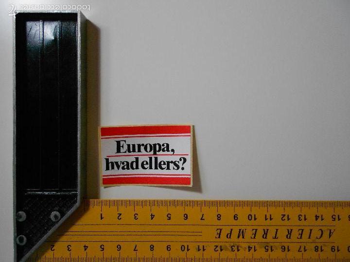 Autocollants de collection: hln- antigua pegatina dinamarca- europa. &iquest;qu&eacute; otra cosa?