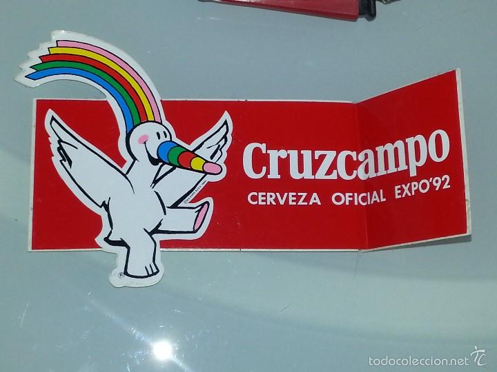 Pegatinas de colecci&oacute;n: ANTIGUA PEGATINA DE MASCOLTA CURRO EXPO 92 SEVILLA - CRUZCAMPO CERVEZA OFICIAL EXPO 92