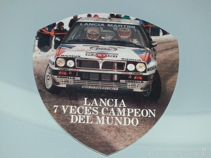 Pegatinas de colecci&oacute;n: ANTIGUA PEGATINA RALLY - LANCIA - 7 VECES CAMPEON DEL MUNDO - A&Ntilde;OS 80
