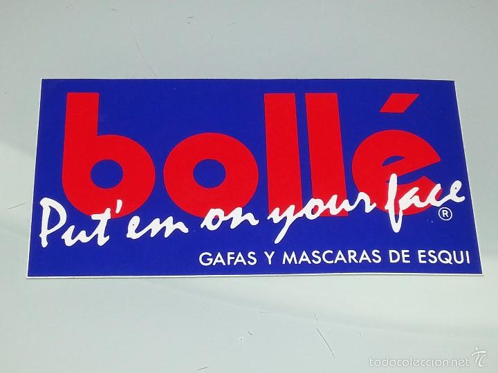 Pegatinas de colecci&oacute;n: ANTIGUA PEGATINA PUBLICITARIA DE LA MARCA DE MATERIAL DEPORTIVO GAFAS ESQUI BOLLE A&Ntilde;OS 80