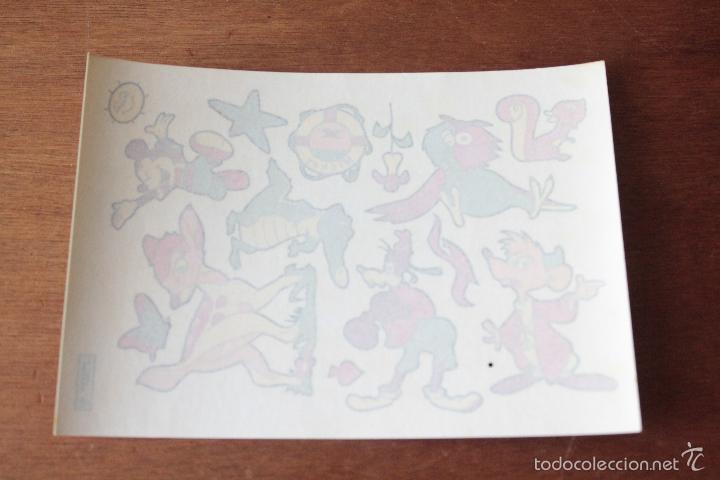Pegatinas de colecci&oacute;n: CALCOMAN&Iacute;A TATUAJE DISNEY (APLICAR CON AGUA), CALCOMAN&Iacute;AS ORTEGA SERIE T 15, A&Ntilde;OS 70 ORIGINAL