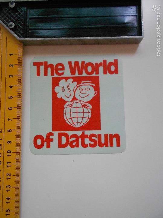 Adesivi di collezione: hln-pegatina antigua- the world of datsun