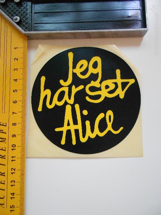 Pegatinas de colecci&oacute;n: hln-antigua pegatina dinamarca- yo he visto a alice