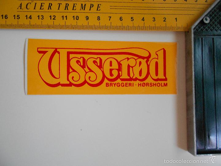 Pegatinas de colecci&oacute;n: hln-antigua pegatina- usserod, bryggeri horsholm