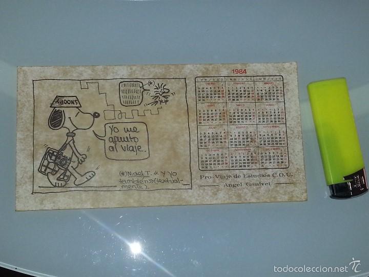 Pegatinas de colecci&oacute;n: ANTIGUA PEGATINA DE TURISMO - PRO VIAJE DE ESTUDIOS SNOOPY - COU ANGEL GARVINET A&Ntilde;OS 80