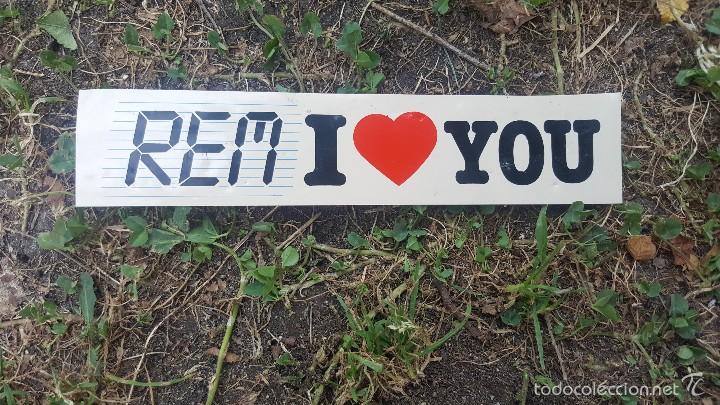 Adesivi di collezione: Pegatina rem i love you