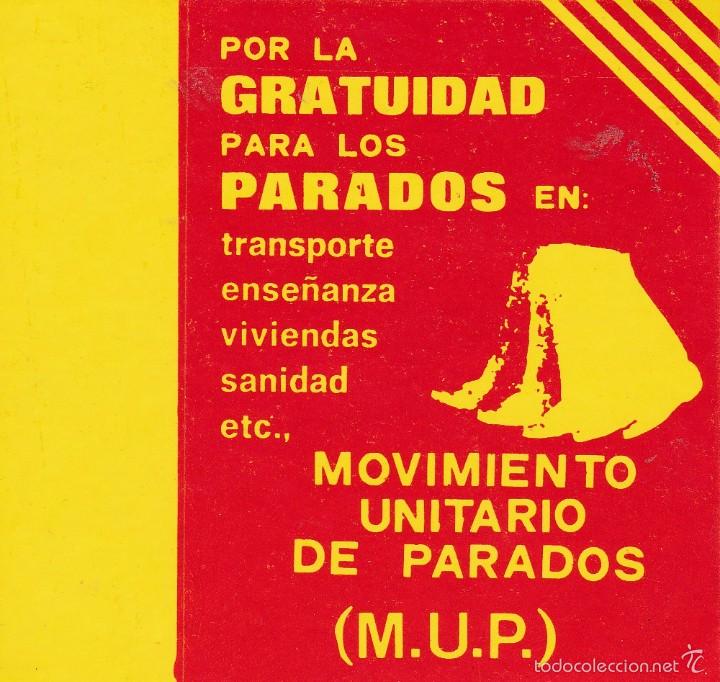 Pegatinas de colecci&oacute;n: Pegatina, pegatinas, adhesivo, adhesivos. MUP (ORT), 1979, Catalu&ntilde;a.