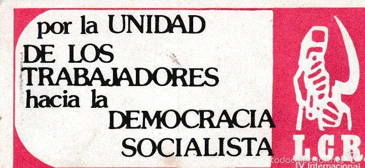 Pegatinas de colecci&oacute;n: Pegatina, pegatinas, adhesivo, adhesivos. LCR 1977