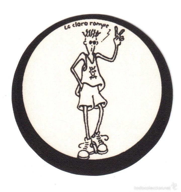 Pegatinas de colecci&oacute;n: pegatina adhesiva de tela fido dido ( 8 cm de diametro )