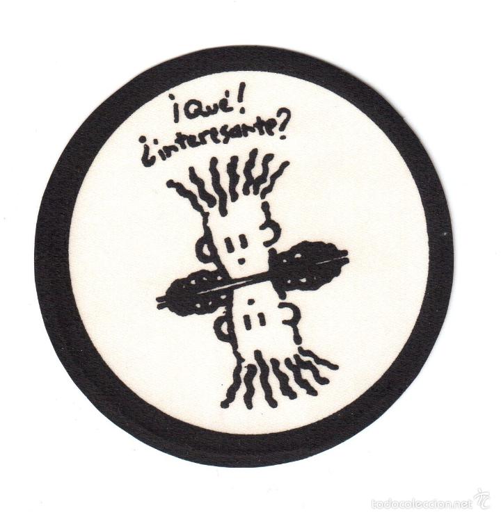 Pegatinas de colecci&oacute;n: pegatina adhesiva de tela fido dido ( 8 cm de diametro )