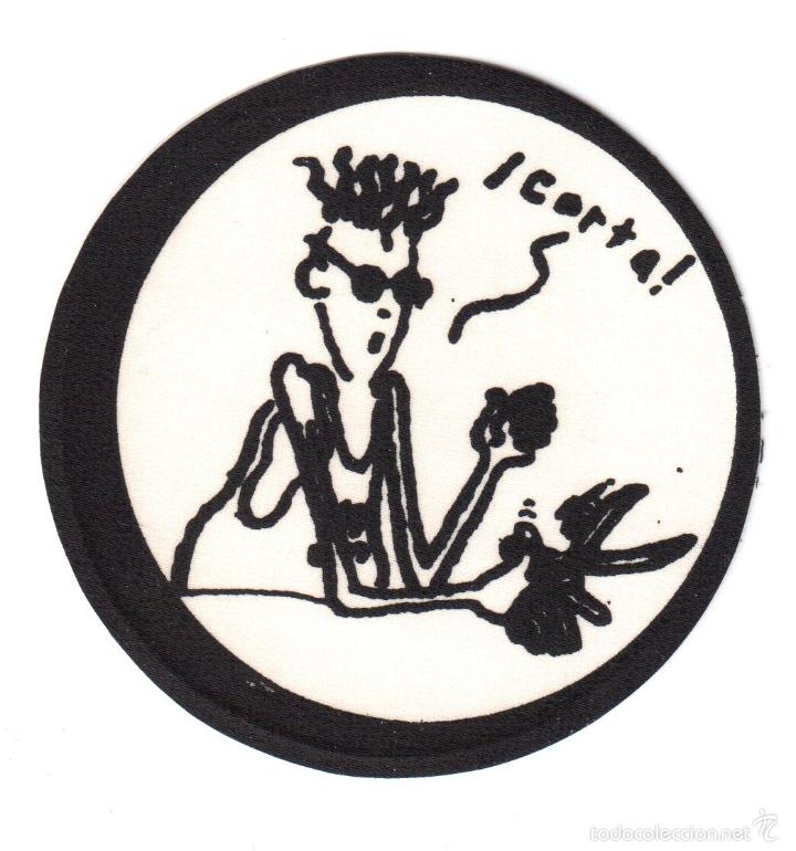 Pegatinas de colecci&oacute;n: pegatina adhesiva de tela fido dido ( 8 cm de diametro )