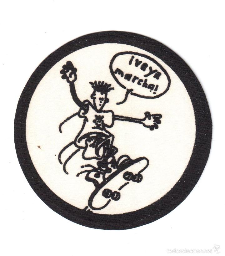 Pegatinas de colecci&oacute;n: pegatina adhesiva de tela fido dido ( 8 cm de diametro )