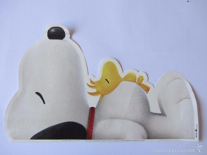 Pegatinas de colecci&oacute;n: SNOOPY: Pegatina GIGANTE 47 x 30 cms (Snoopy tumbado). Troquelada. Sin pegar