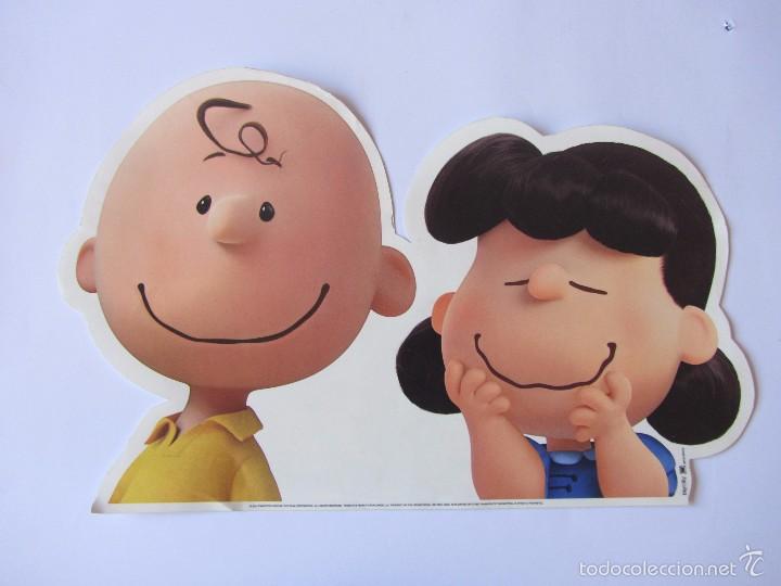 Pegatinas de colecci&oacute;n: AMIGOS DE SNOOPY. Pegatina GIGANTE 50 x 31 cms. Troquelada. Sin pegar