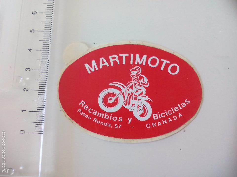 Pegatinas de colecci&oacute;n: Martimoto. Recambios y bicicletas. Granada. PEGATINA ADHESIVO. Sticker, calca.