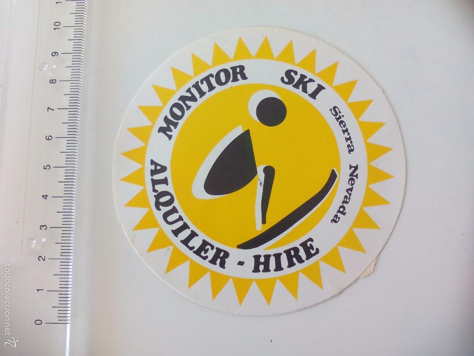 Pegatinas de colecci&oacute;n: Sierra Nevada. Monitor Ski. Alquiler Hire.. PEGATINA ADHESIVO. Sticker, calca.