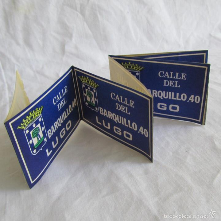 Autocollants de collection: 8 pegatinas cartel calle Barquillo, 40 Lugo