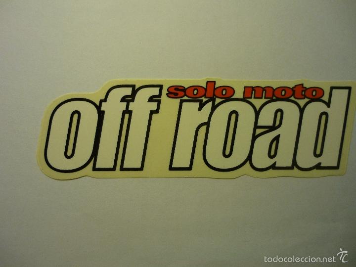 Pegatinas de colecci&oacute;n: pegatina off road solo moto
