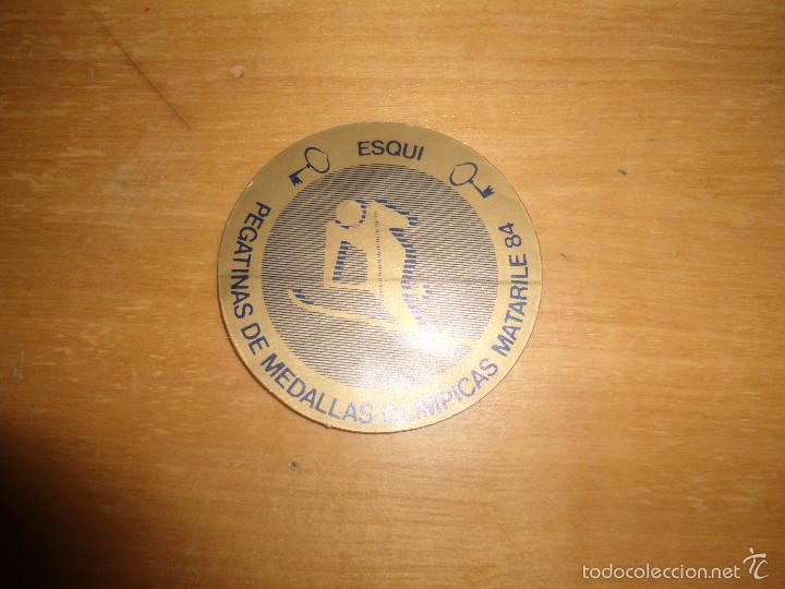 Pegatinas de colecci&oacute;n: ANTIGUA PEGATINA MEDALLAS OLIMPICAS - ESQUI - MATARILE 84