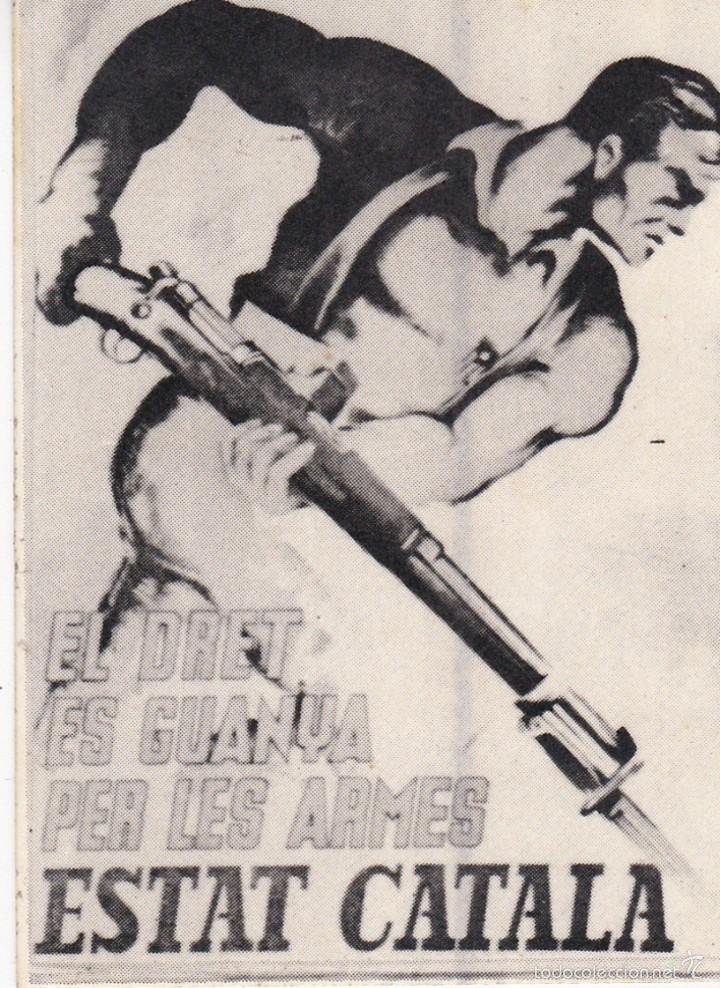 Pegatinas de colecci&oacute;n: Pegatina, pegatinas, adhesivo, adhesivos. NOSALTRES SOLS CARTEL GUERRA CIVIL ESTAT CATAL&Agrave; a&ntilde;os 80