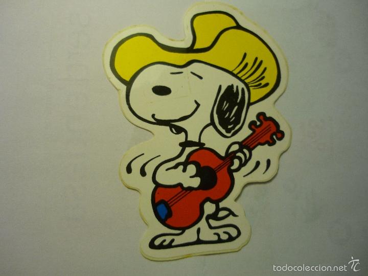 Pegatinas de colecci&oacute;n: PEGATINA SNOOPY GUITARRISTA