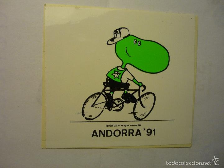 Pegatinas de colecci&oacute;n: PEGATINA DEPORTE CICLISMO andorra 91