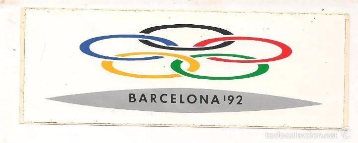 Pegatinas de colecci&oacute;n: PEGATINA ADHESIVA: BARCELONA &acute;92.  (P/D76)