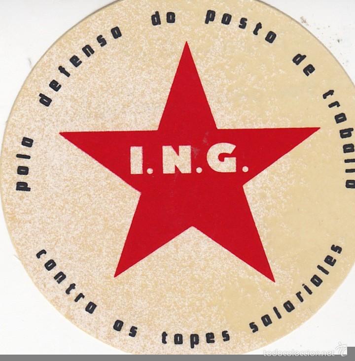Autocolantes de cole&ccedil;&atilde;o: Pegatina, pegatinas, adhesivo, adhesivos. INTERSINDICAL NACIONALISTA GALEGA A&Ntilde;OS 70