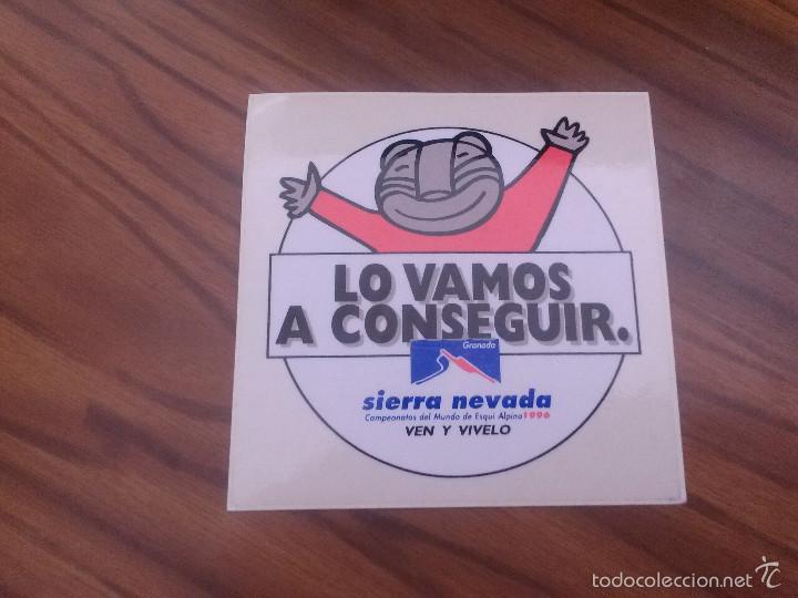 Pegatinas de colecci&oacute;n: PEGATINA. MASCOTA MUNDIAL ESQUI. SIERRA NEVADA 1996. RARA. SIN PEGAR. BUEN ESTADO