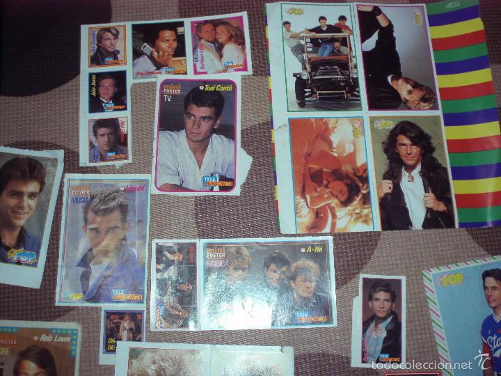 Pegatinas de colecci&oacute;n: lote de pegatinas super pop y tele indiscreta a&ntilde;os 80