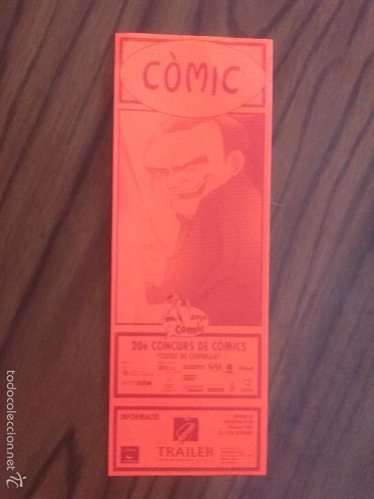 Pegatinas de colecci&oacute;n: PEGATINA. COMIC. 20 CONCURSO DE COMIC DE CORNELLA. ROJA. SIN PEGAR. RARA
